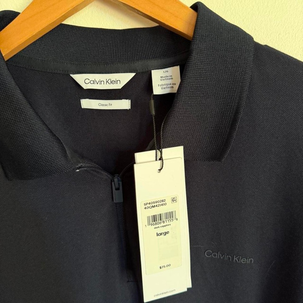 Calvin Klein new with tags polo collared tee - Picture 3 of 4